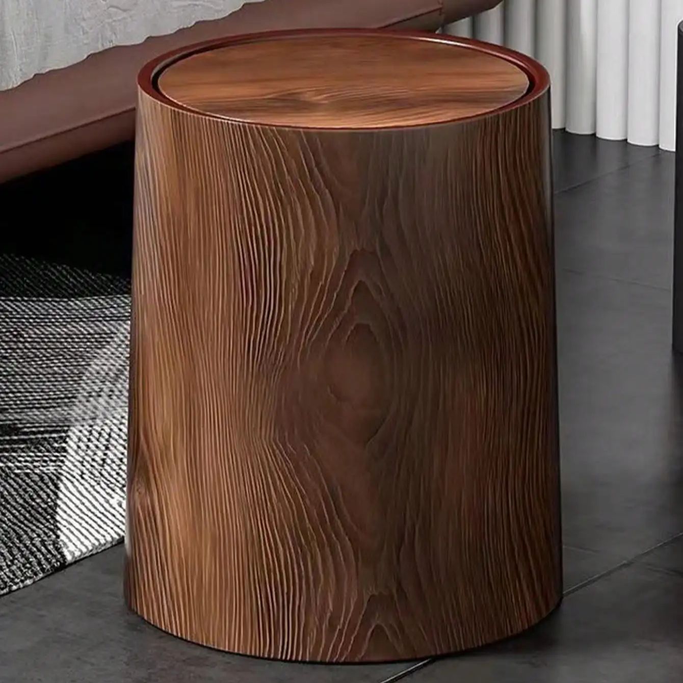 Compost Bin Countertop - Retro Pp Plastics Wastebasket High-capacity Waterproof