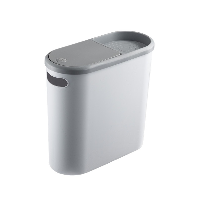 Compost Bin Countertop - Press Type Slender Trash Can with