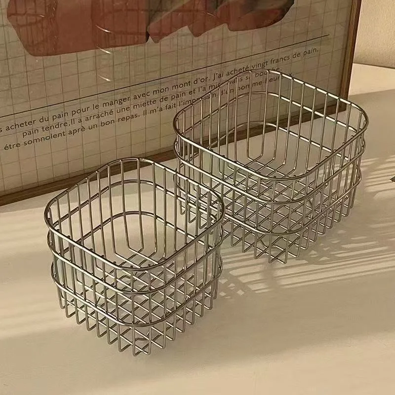 Metal Wire Storage Basket Desk - Compost Bin Countertop 评论和价格