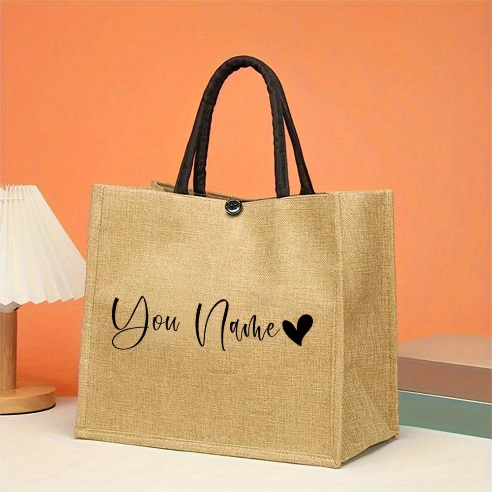 Personalized Name Linen Tote B - Linen Bag Bulk 评论和价格