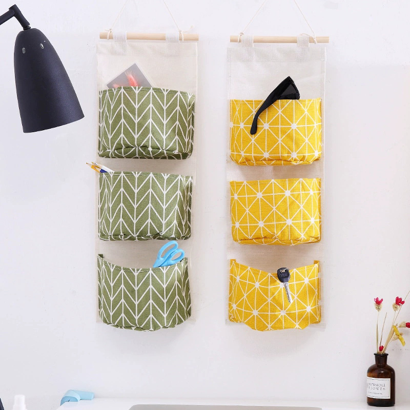 1PC Three Pockets Hanging Wall - Linen Bag Bulk 评论和价格