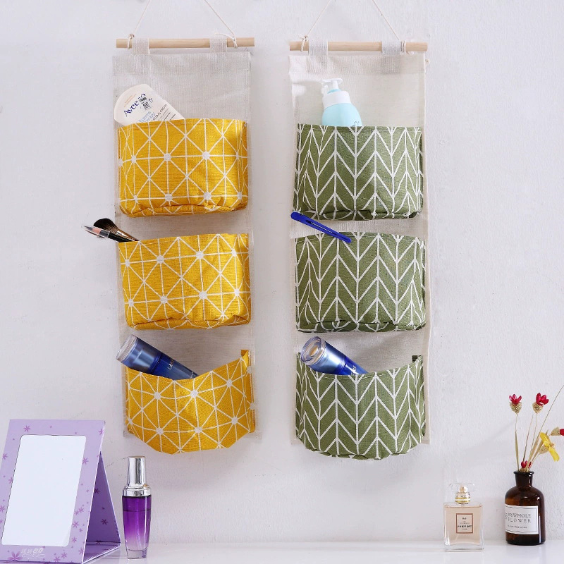 1PC Three Pockets Hanging Wall - Linen Bag Bulk 评论和价格