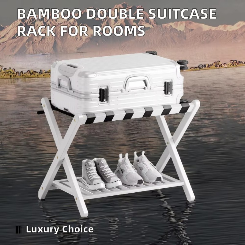 Modern Double Suitcase Stand F - Sustainable Living Design 评论和价格