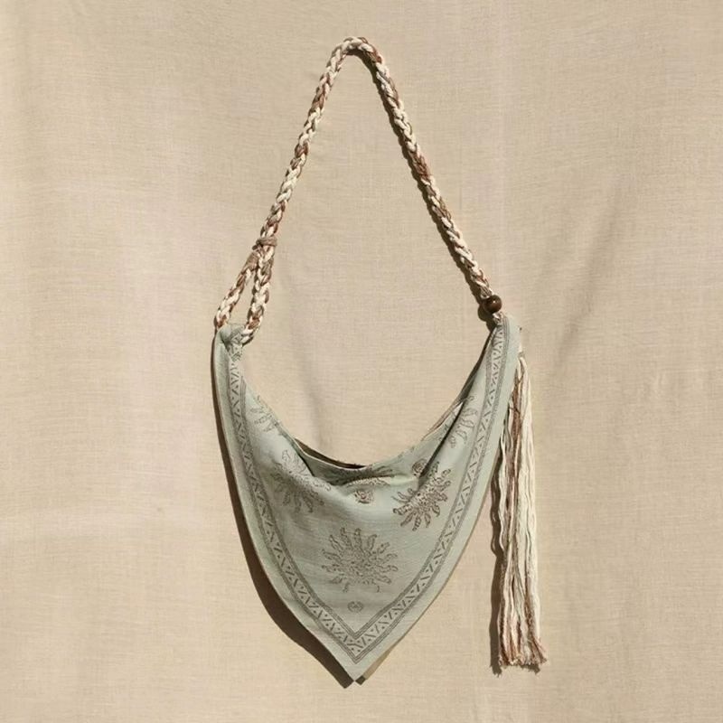 Bohemian Triangle Crossbody Ba - Linen Bag Bulk 评论和价格