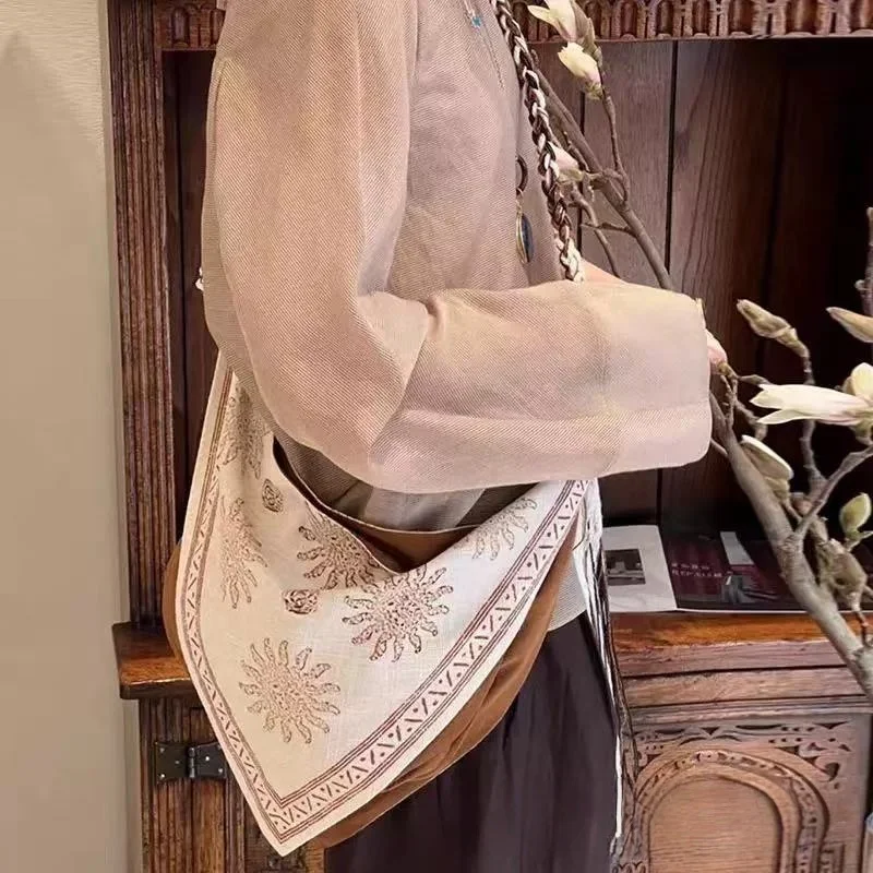 Bohemian Triangle Crossbody Ba - Linen Bag Bulk 评论和价格