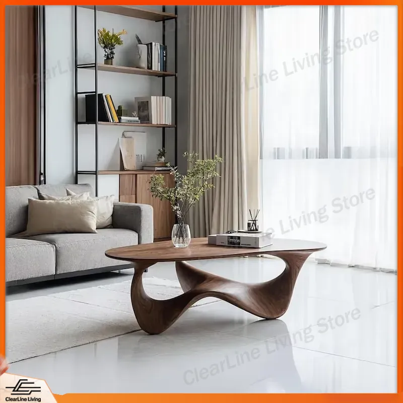 Modern Solid Wood Coffee Table - Sustainable Living Design 评论和价格
