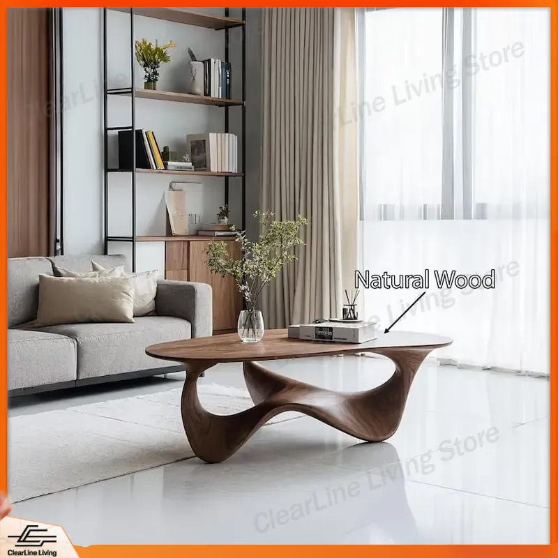 Modern Solid Wood Coffee Table - Sustainable Living Design 评论和价格