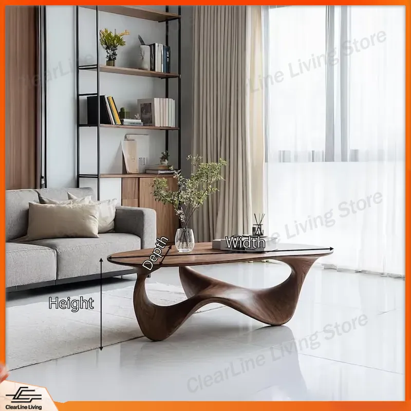 Modern Solid Wood Coffee Table - Sustainable Living Design 评论和价格